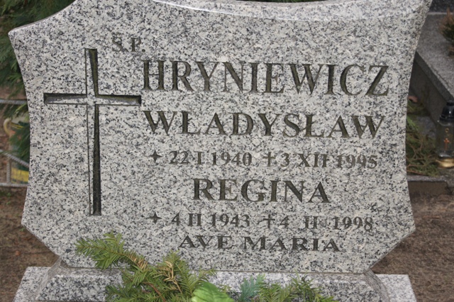 Andrzej HRYNIEWICZ 1965 Dolice - Grobonet - Wyszukiwarka osób pochowanych