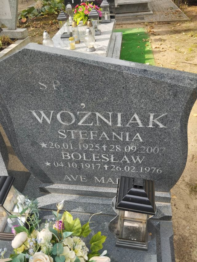 Grób BOLESŁAW WOŹNIAK