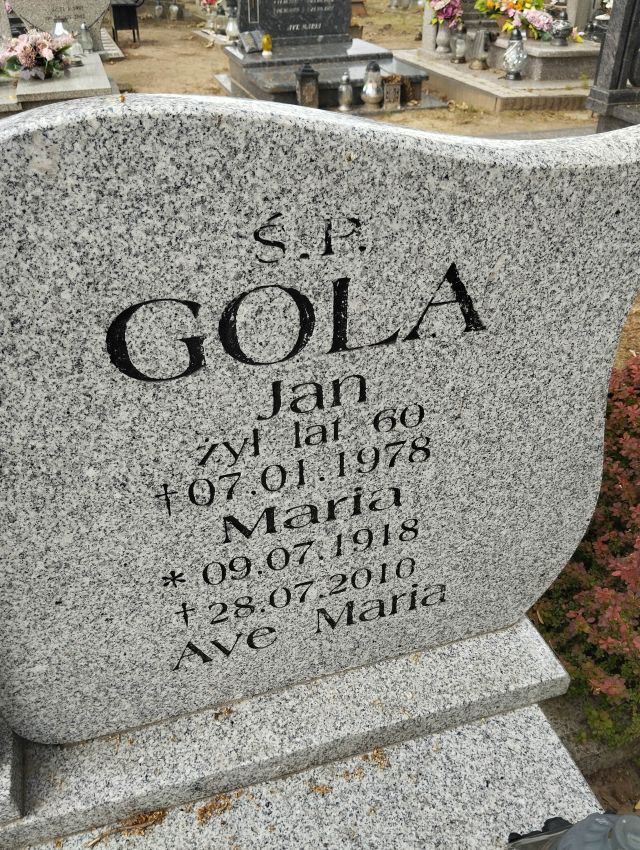 Jan GOLA Dolice - Grobonet - Wyszukiwarka osób pochowanych