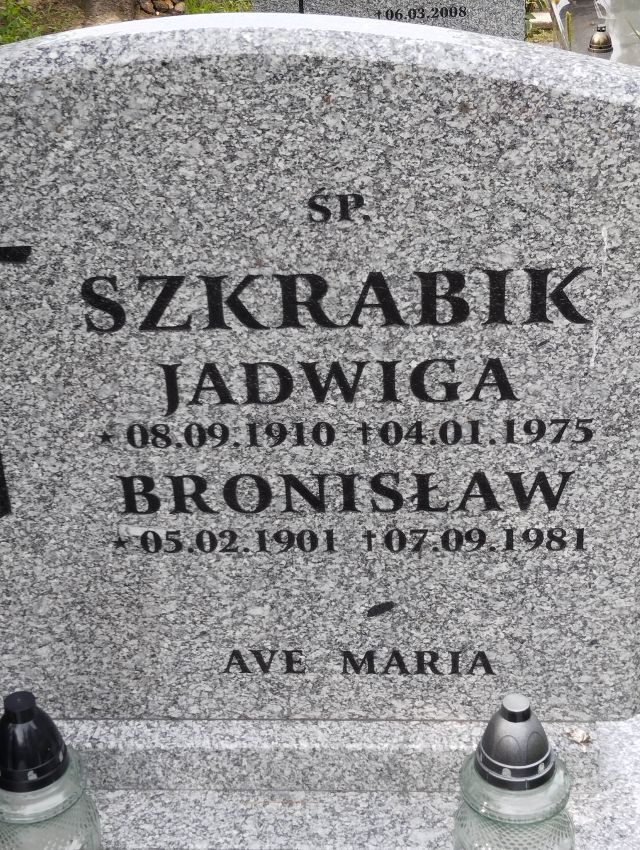 Bronisław SZKRABIK 1901 Dolice - Grobonet - Wyszukiwarka osób pochowanych