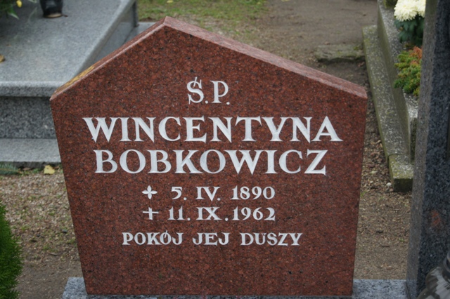 Wincentyna BOBKOWICZ 1890 Dolice - Grobonet - Wyszukiwarka osób pochowanych