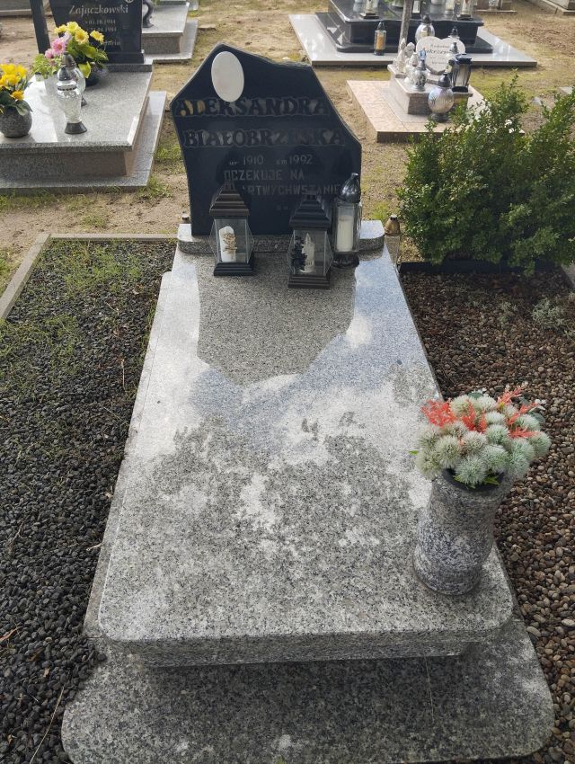 Grób ALEKSANDRA BIAŁOBRZESKA